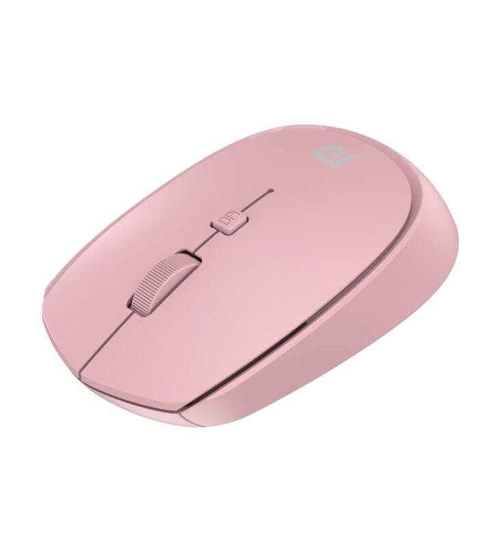 Portronics Toad 23 Wireless Optical Mouse with 2.4GHz, USB Nano Dongle, Optical Orientation, Click Wheel, Adjustable DPI(Pink)