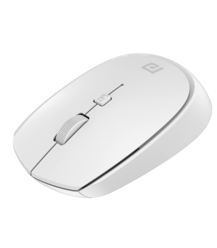 Portronics Toad 23 Wireless Optical Mouse with 2.4GHz, USB Nano Dongle, Optical Orientation, Click Wheel, Adjustable DPI(White)