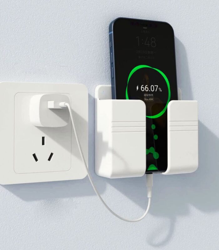 LIRAMARK Mobile Phone Charging Stand, Storage Holder, Bedside Fixed Rack, Home Organization and Storage Supplies, Bedroom Accessories, Office Accessories, Bathroom Accessories (Pack of 1)