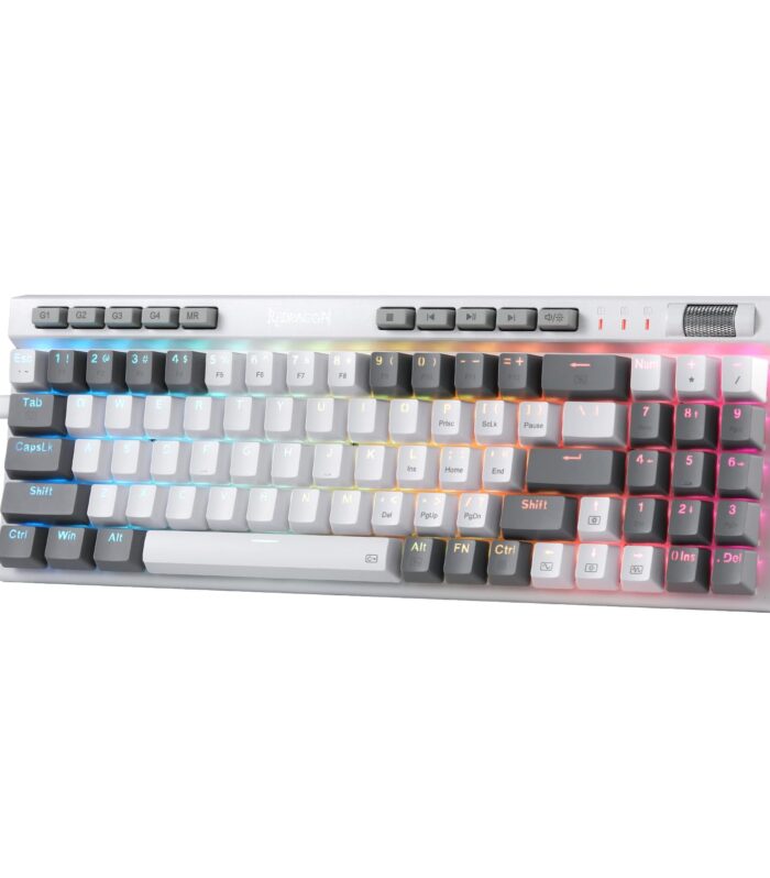 Redragon K655 75% RGB Wired Mechanical Gaming Keyboard, 78 Keys Hot-Swap Mechanical Keyboard w/Aluminum Cover Board, Upgraded Socket and Onboard Macro/Media Keys, Quiet Linear Red Switch