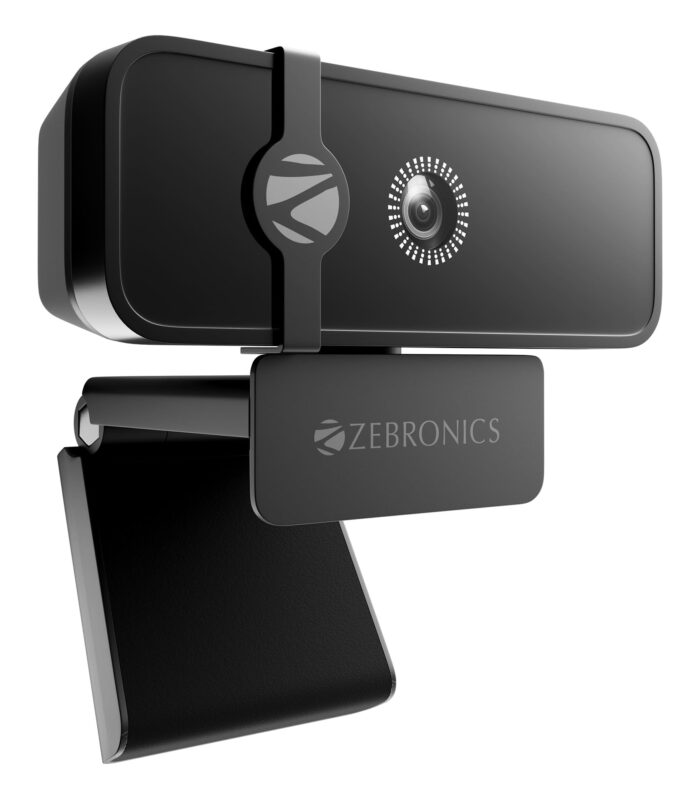 ZEBRONICS Sharp Pro High Resolution Digital Webcam, 30 Fps, 2048 X 1536 Qxga, Microphone, Auto Focus, Dedicated Privacy Shutter, Tripod Support, Compatible with Laptops, Mac for Zoom, Skype, Discord