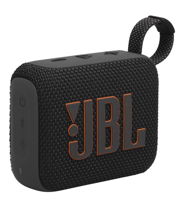 JBL Go 4, Wireless Ultra Portable Bluetooth Speaker, Pro Sound, Vibrant Colors, Water & Dust Proof, Type C (Without Mic, Black)