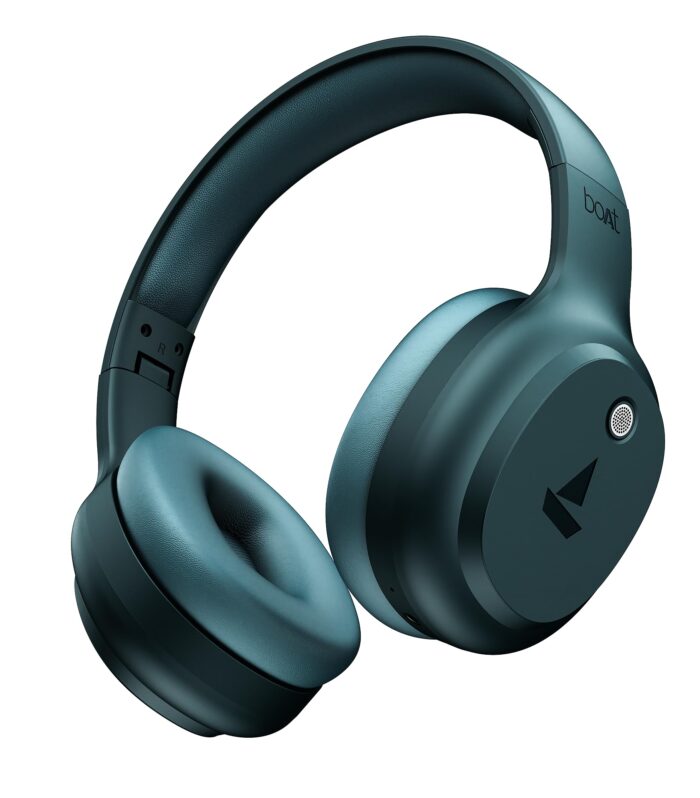 boAt Rockerz 421 (2025 Launch), 40Hrs Battery, Low Latency(40ms), 40mm Drivers, ENx Technology, Integrated Controls, v5.4 Bluetooth Headphones, Wireless Headphone with Mic (Bold Blue)