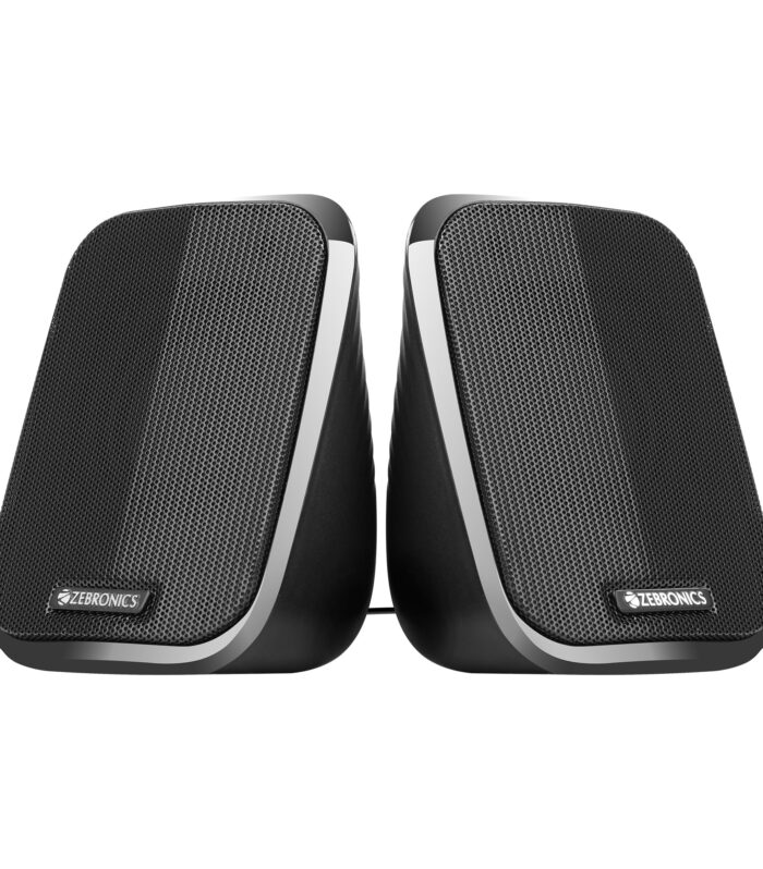 ZEBRONICS Fame, 2.0 USB Computer Speakers, 5 Watts, USB Powered, AUX, Volume Control Pod for PC, Laptops, Desktop