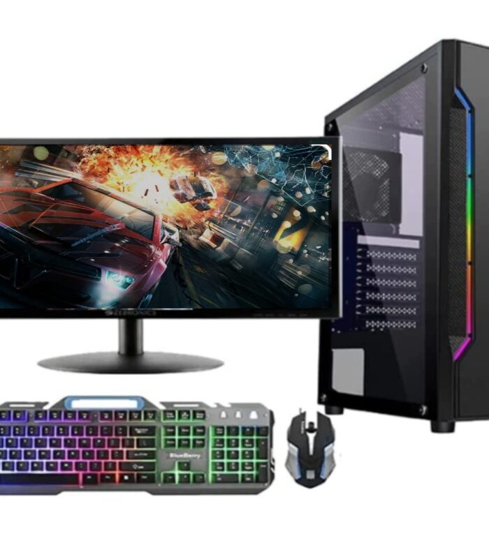 ZONIX I7 Gaming pc Full Setup Desktop complete computer system( Core i7 860 Processor/DDR3 8GB Ram/512GB SSD/GT 710 2GB Graphics/800W PSU/19 inch monitor/Gaming keyboard mouse/wifi-Bluetooth) ready to use..